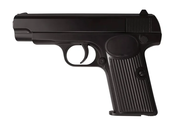 Pistola Aislada Sobre Fondo Blanco Recorte Ruta Incluido — Foto de Stock