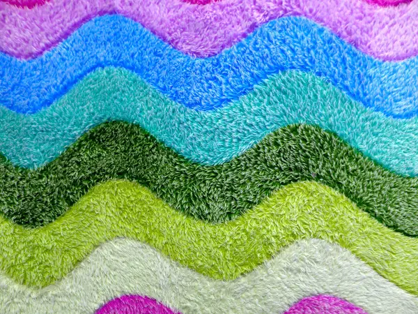 Colorful Background Bath Mat Closeup — Stock Photo, Image