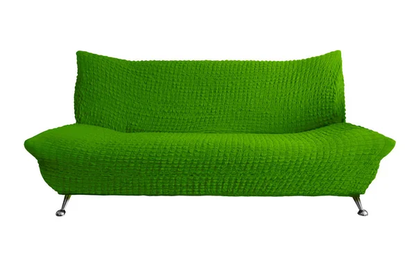 Soffa isolerad-grön — Stockfoto