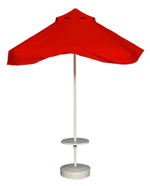 Пляжный зонтик - красный — стоковое фото