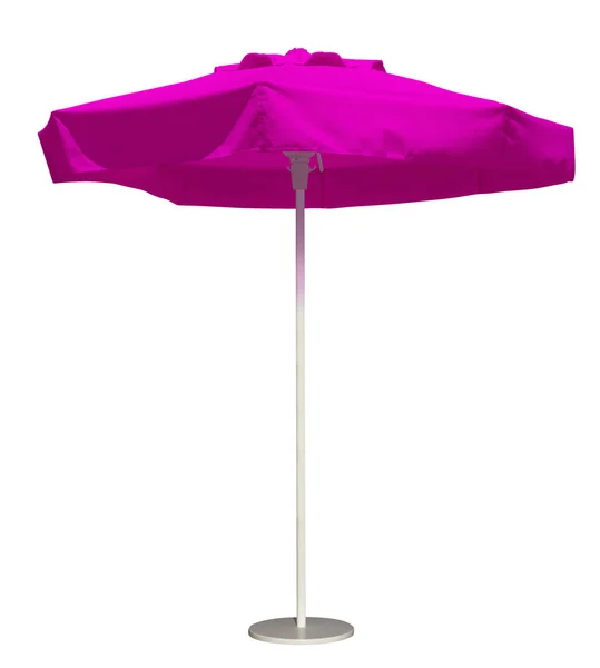 Пляжна парасолька рожевий — стокове фото