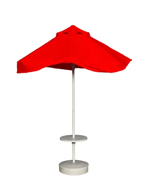 Plaj şemsiyesi - kırmızı — Stok fotoğraf
