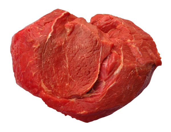 Geïsoleerde biefstuk — Stockfoto