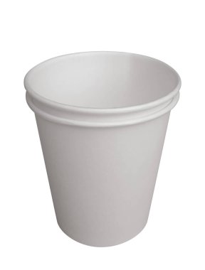 Boş beyaz kağıt bardak