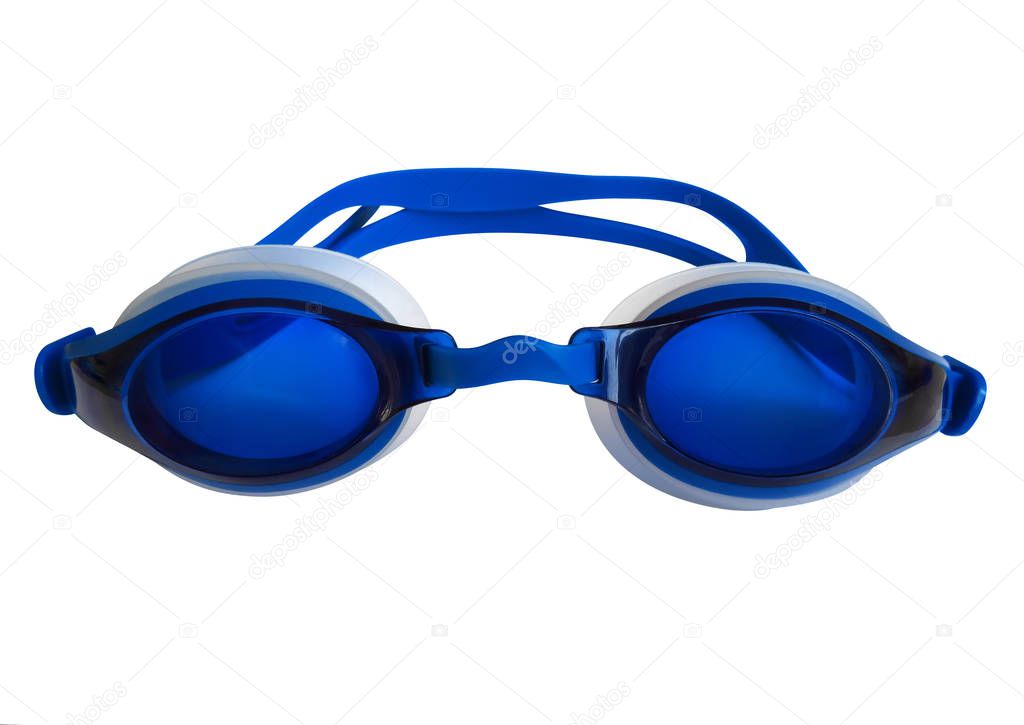 Swimming glasses isolated
