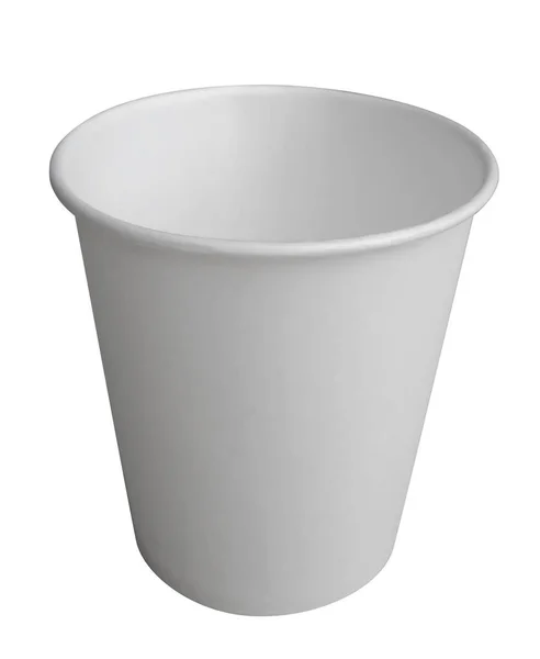 Empty white paper cup — Stock Photo, Image