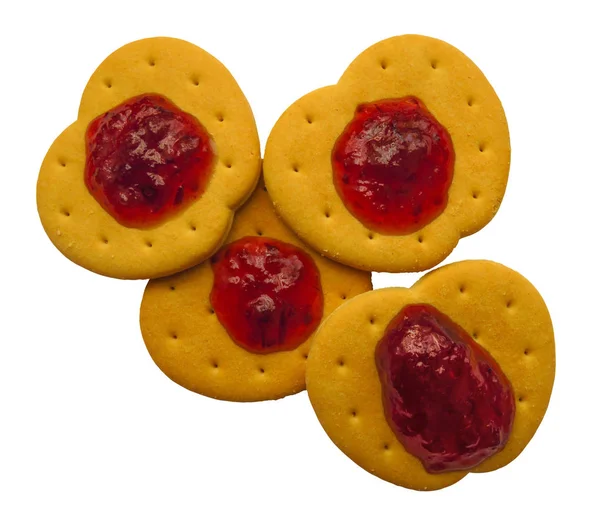 Galletas con mermelada — Foto de Stock