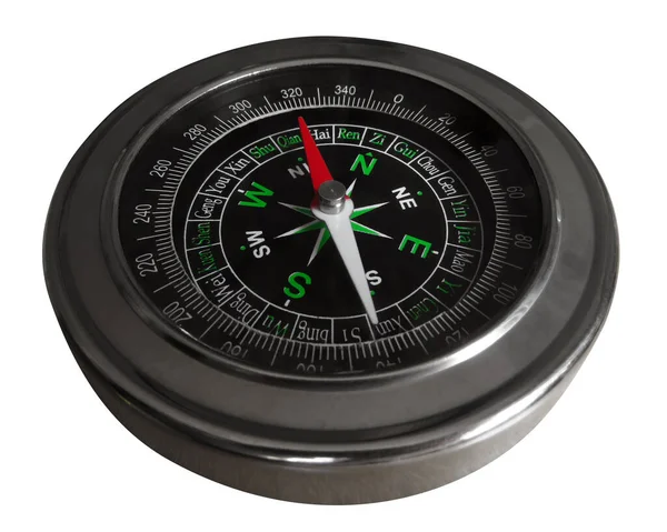 Compass Isolated White Clipping Path Included — Stock Photo, Image
