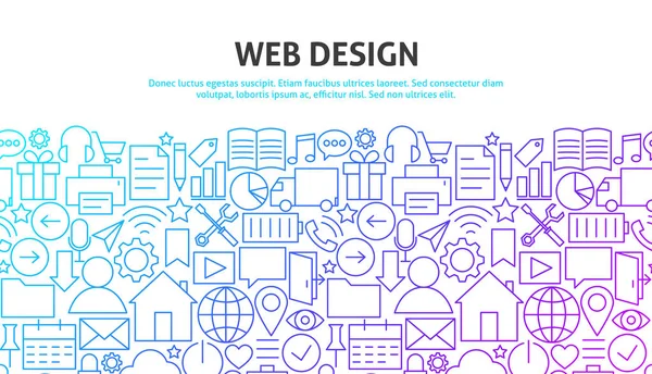 Concetto di Web design — Vettoriale Stock