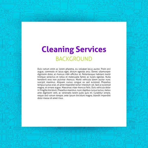 Cleaning Services Paper Template — Stock Vector