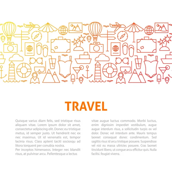 Travel Design radmall — Stock vektor