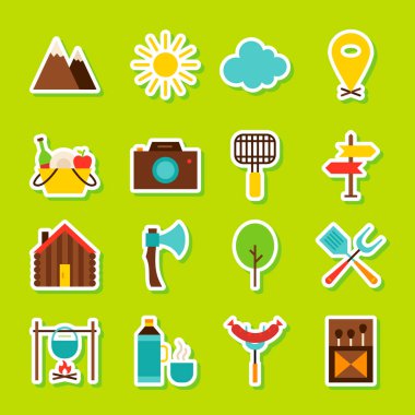 Yaz kamp çıkartmaları