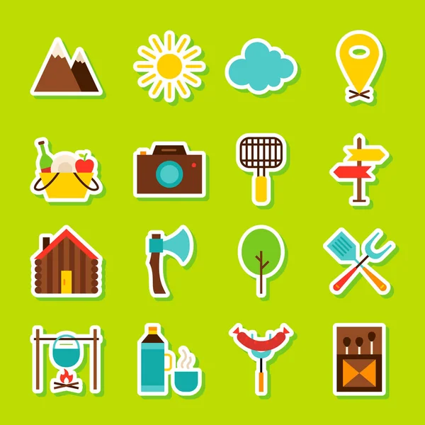 Yaz kamp çıkartmaları