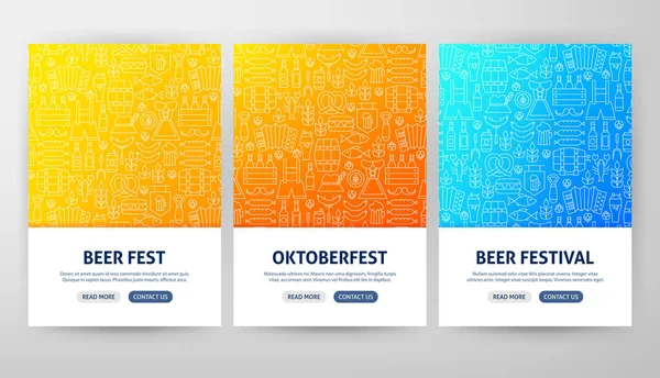 Conceptos de volante del Oktoberfest — Vector de stock