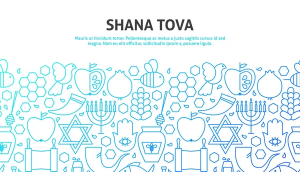 Concept Shana Tova — Image vectorielle