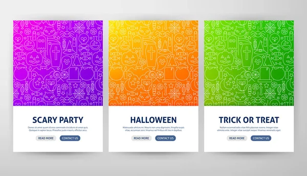 Halloween Flyer Concepts — Stock Vector