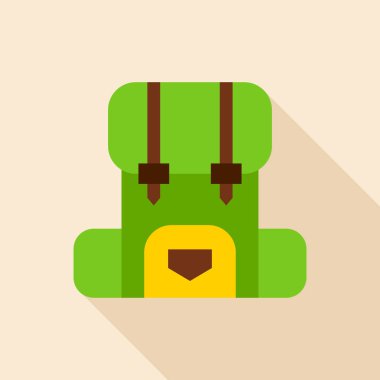 Kamp sırt çantası nesne simgesi