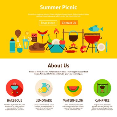 Yaz piknik Web Tasarım