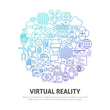 Virtual Reality Circle Concept clipart