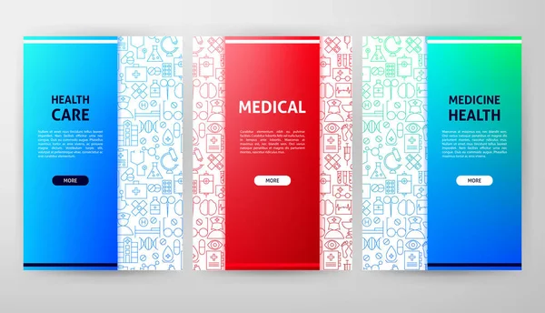 Folheto de Medicina Design —  Vetores de Stock