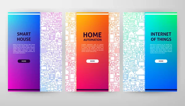 Smart Home Design brožura — Stockový vektor