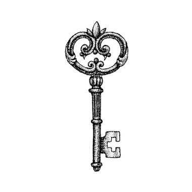 Dotwork eski anahtar