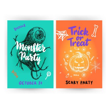 Cadılar Bayramı flyer şablonu