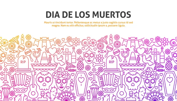 Dia De Los Muertos Concept — Stock vektor