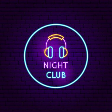 gece kulübü neon tabela
