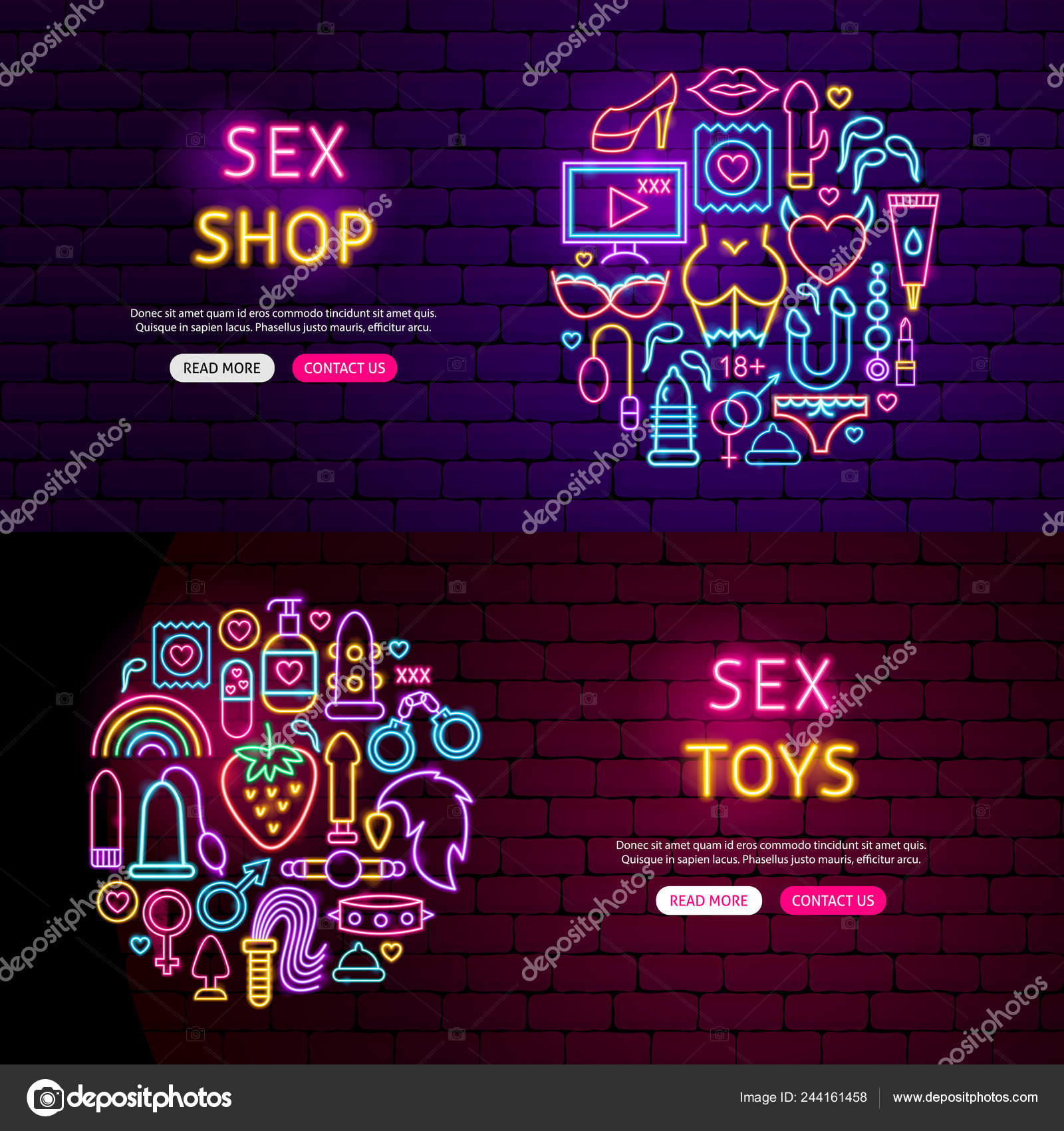 Banners Situs web seks Vektor Stok oleh ©Anna_leni 244161458