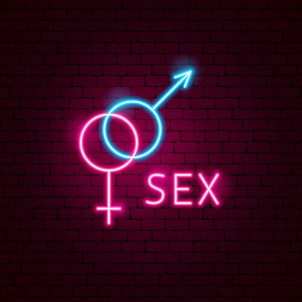 Female And Male Gender Symbols A Symbol An Icon Made In A Neon Style