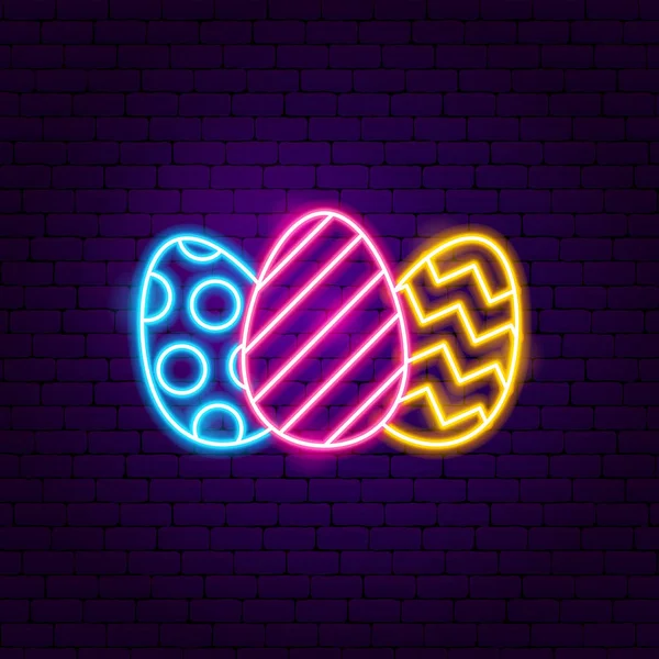 Easter Eggs Sign — Stock Vector