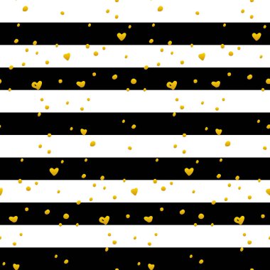 Siyah altın çizgili Seamless Modeli