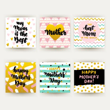 Anneler günü Trendy kartpostallar