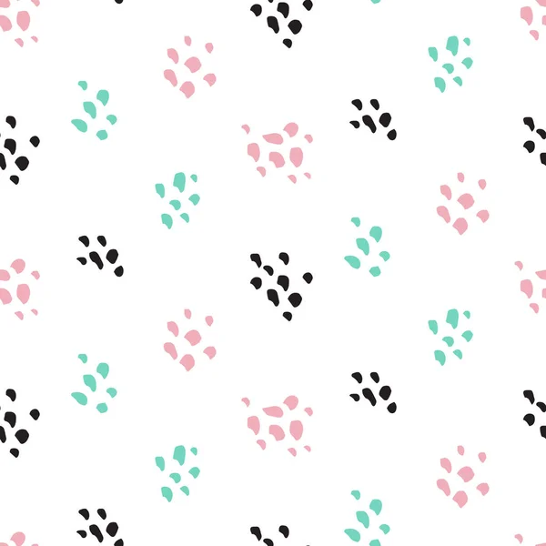 Cute Paint Grunge Seamless Pattern — Stock Vector