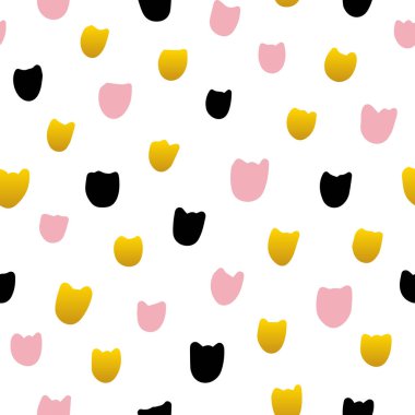 Lale çiçek el Seamless Modeli çekilmiş