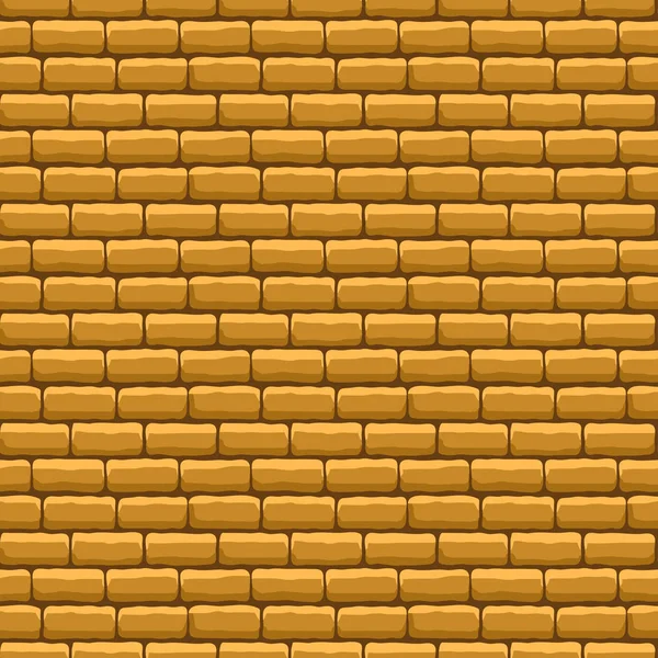 Mur en brique beige Texture sans couture — Image vectorielle