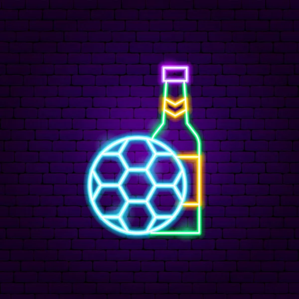 Спортивный пивной бар Neon Label — стоковый вектор
