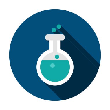 Kimyasal Flask Daire Simgesi