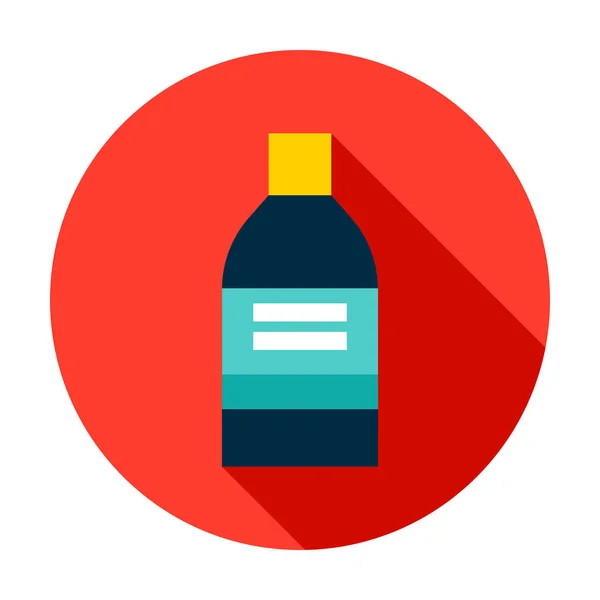 Icono del círculo de botella médica — Vector de stock