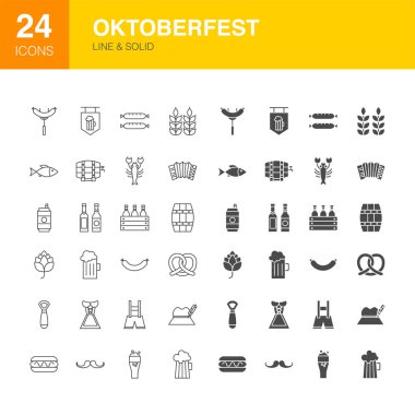 Oktoberfest Hattı Web Glyph Simgeler