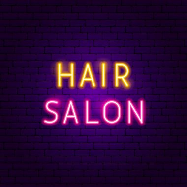 Kuaför Neon Metin