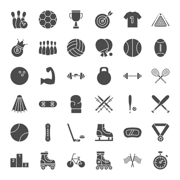 Sport Solid web icons — Stockvector