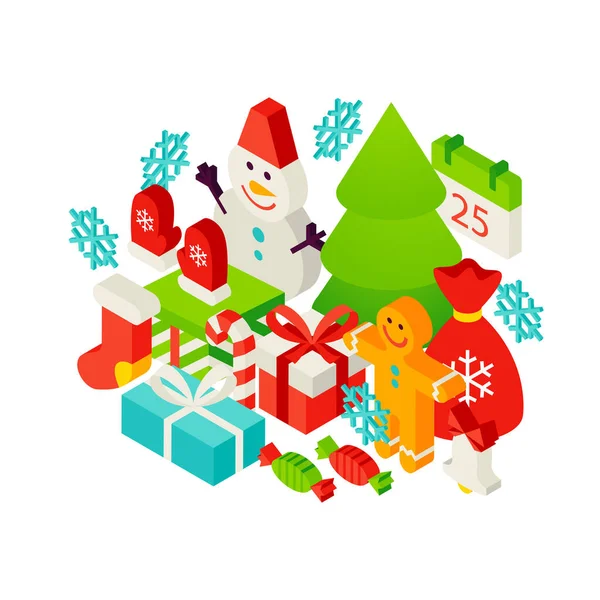 Merry Christmas Winter Concept — Stock vektor