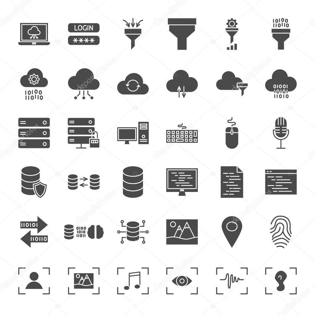 Data Science Solid Web Icons