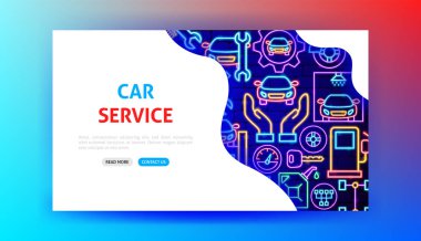 Araç Servisi Neon İniş Sayfası