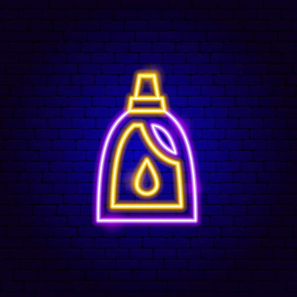 Voiture huile néon signe — Image vectorielle
