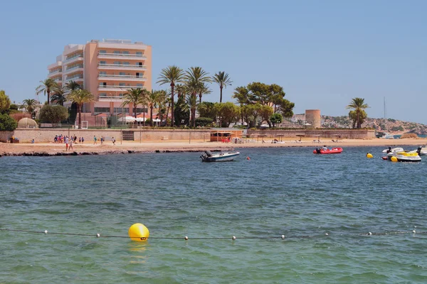 Stațiune Coasta Mării Playa Den Bossa Ibiza Spania — Fotografie, imagine de stoc