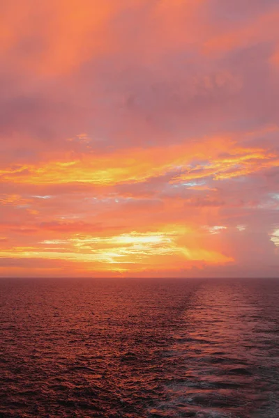 黎明在海洋 加勒比海 圣多明各 多米尼加共和国 — 图库照片