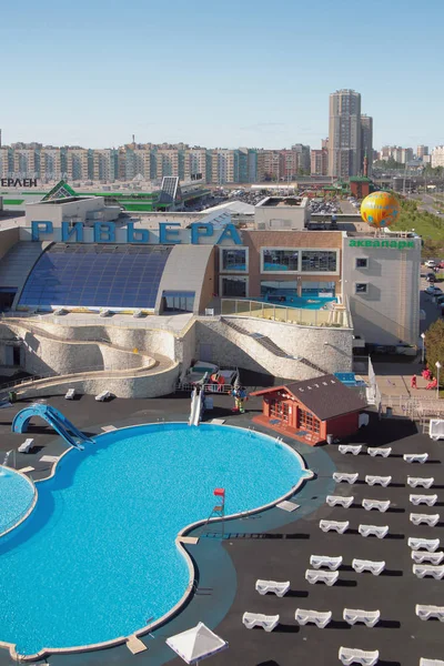 Kazan Federacja Rosyjska Maja 2018 Riviera Aquapark Mieście — Zdjęcie stockowe